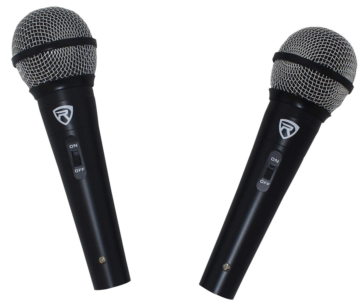 12 Inch Powered PA Speaker System with Mixer and Microphones U2229
