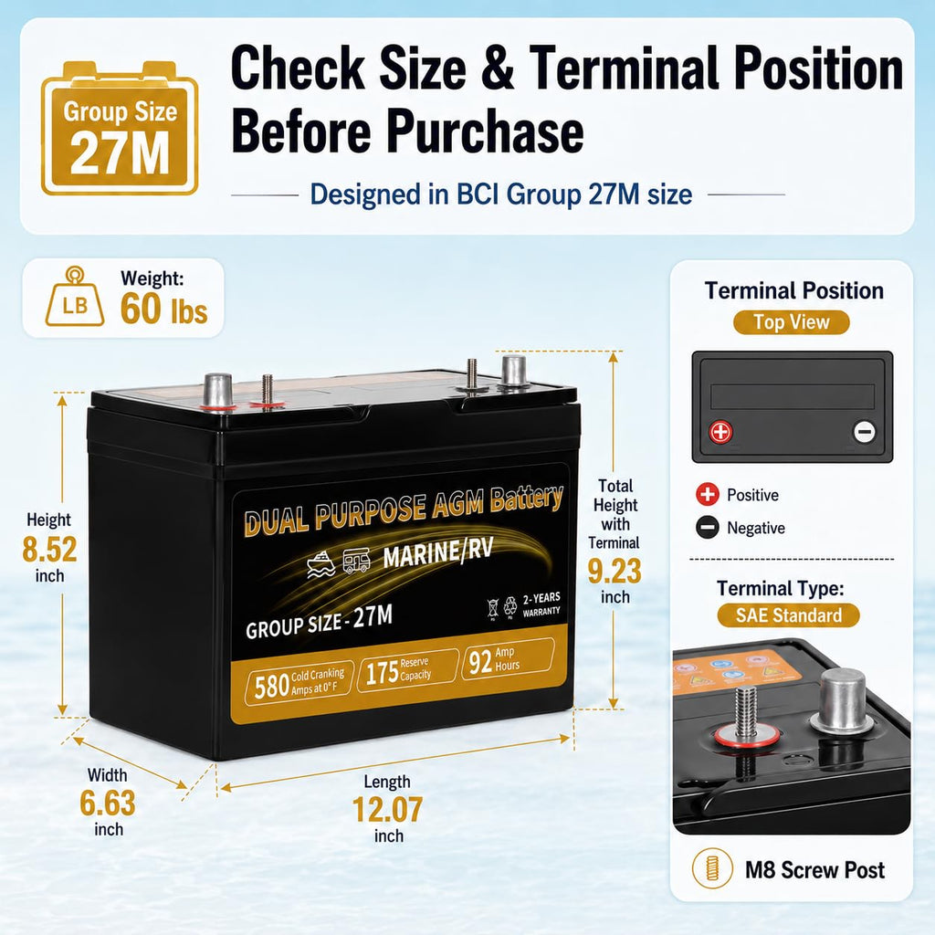 12V 92AH AGM Battery K241