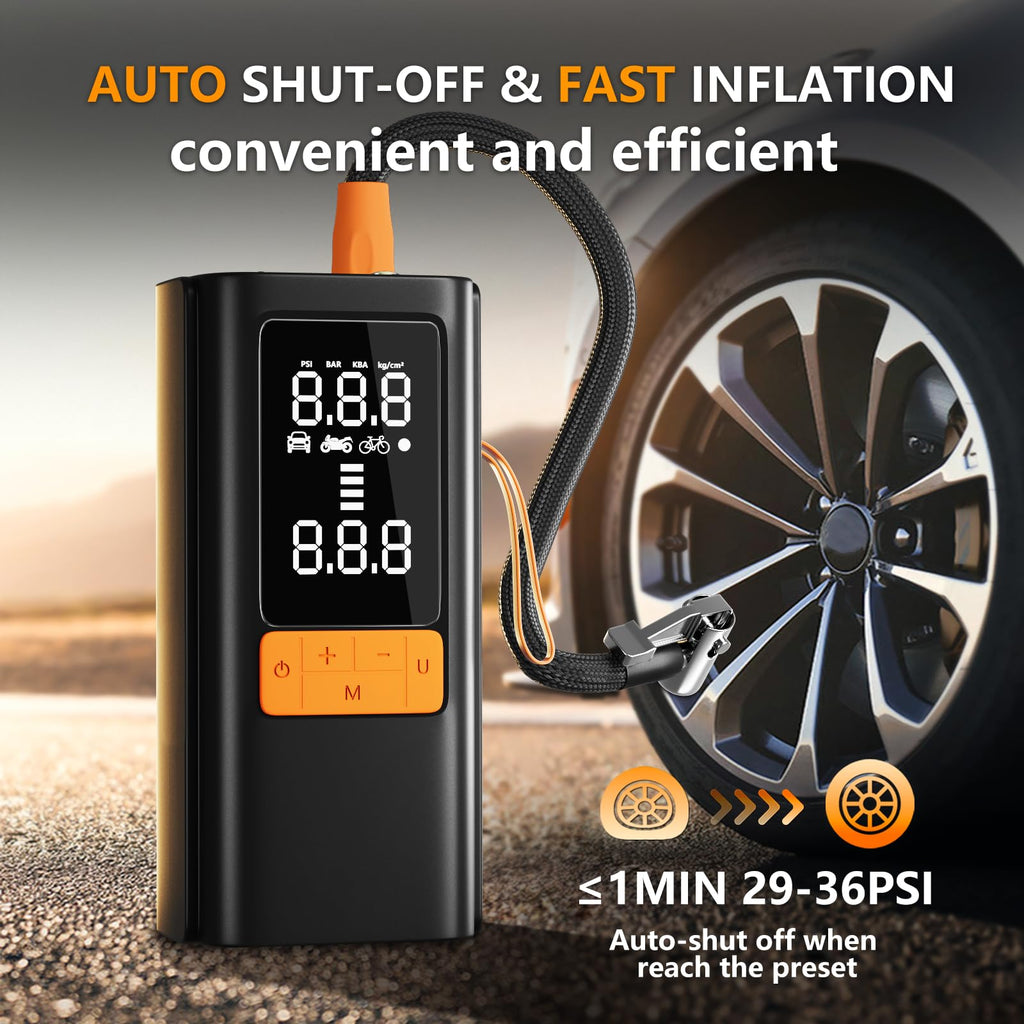 Portable Air Compressor 150 PSI with Digital Pressure Gauge D873166