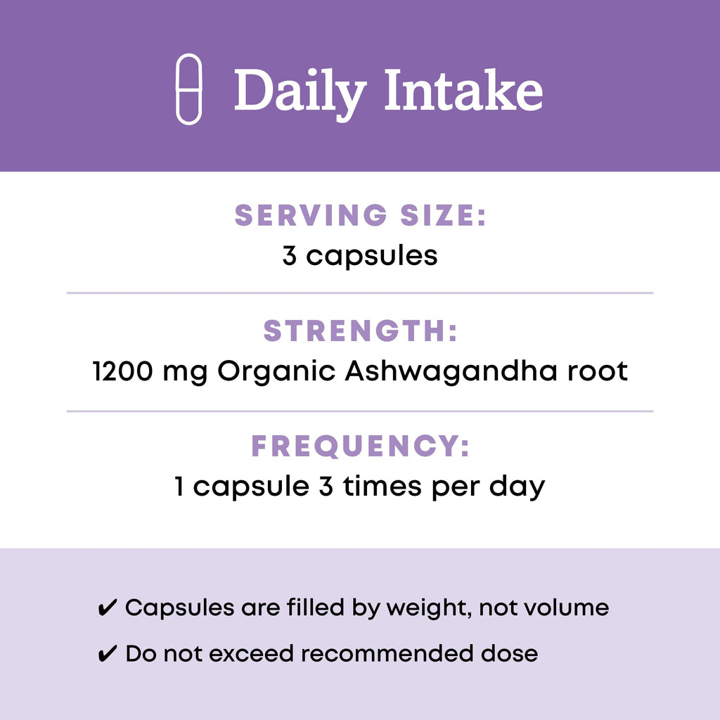 Organic Ashwagandha Herbal Supplements 180 Count E867686