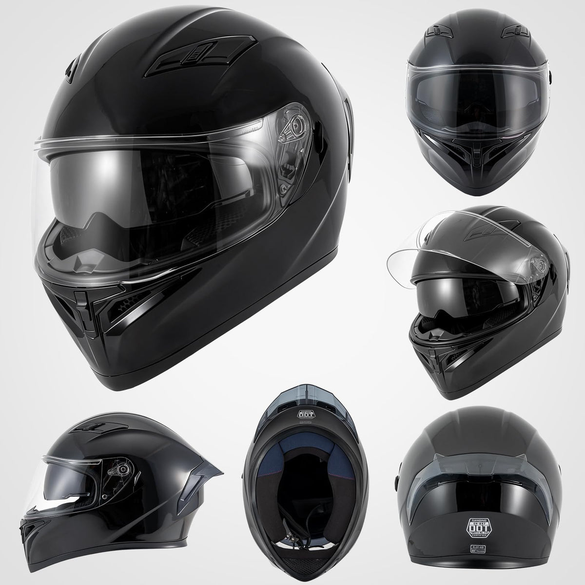 Full Face Motorcycle Helmets DOT Certified Q312430