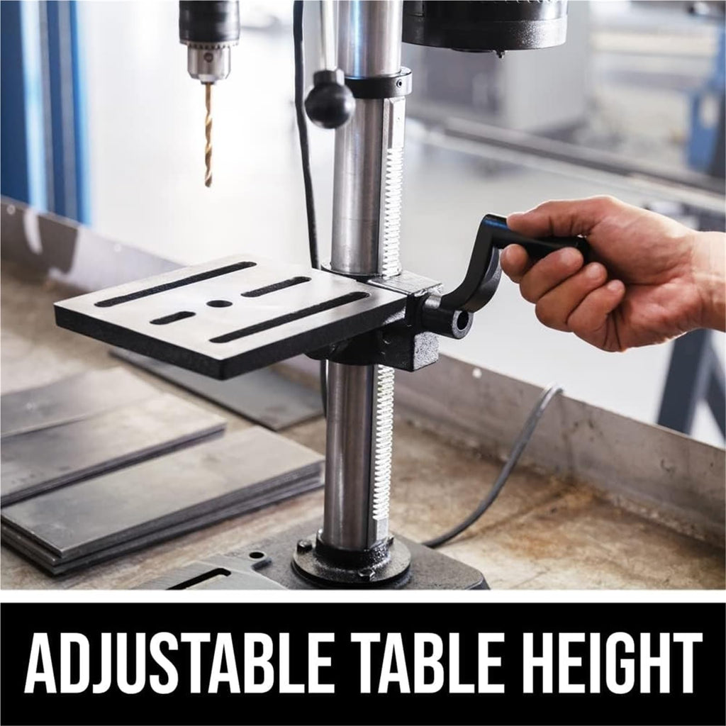 6.2 Amp 10 In. 5-Speed Benchtop Drill Press with Work Light Y856