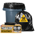 55 Gallon 3 Mil Black Contractor Garbage Bags L481819