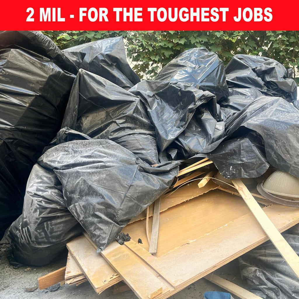 30-33 Gallon 2 MIL Heavy Duty Trash Bags 108 Count P85503