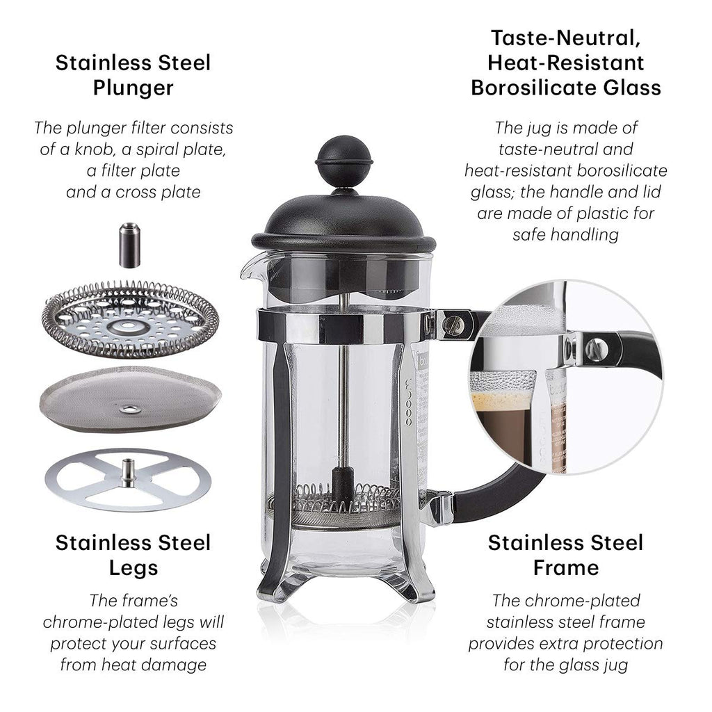 White 8 Cup Glass Coffee Maker W9127