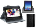 Black Faux Leather Hard Case Cover with 360 Rotational Stand E2312