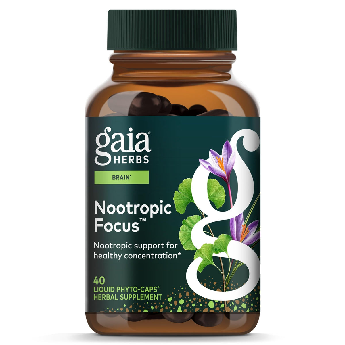 40 Vegan Capsules Nootropic Focus B926