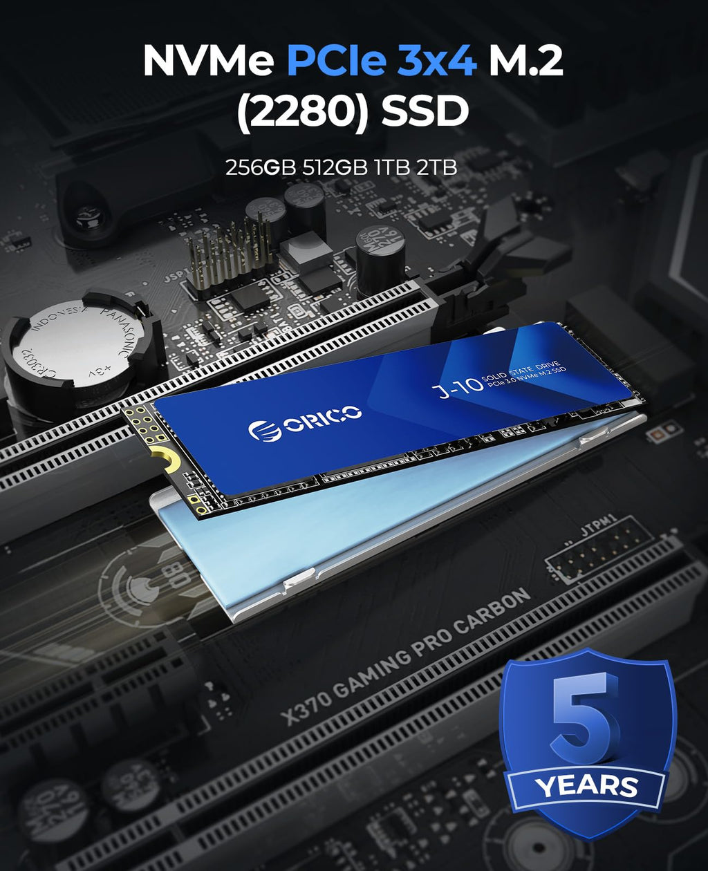 512GB M.2 NVMe SSD with Heatsink R3625