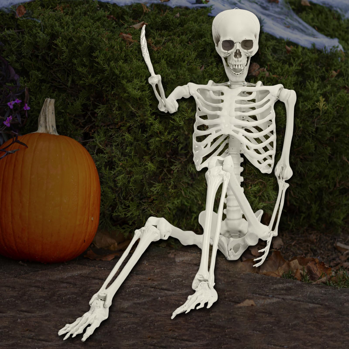 5.4FT Posable Full Body Skeleton with Movable Joints H82919