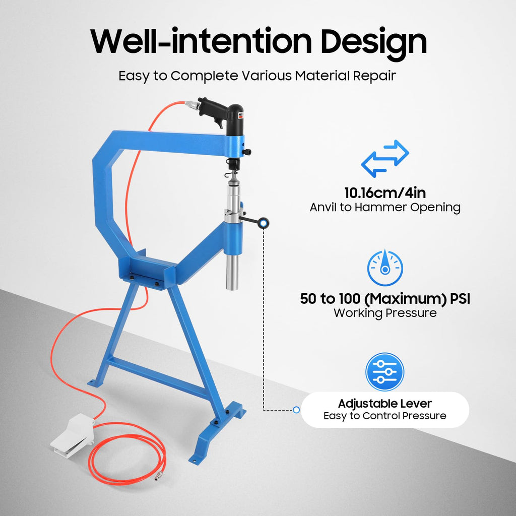 Pneumatic Planishing Hammer with Stand & Foot Pedal S8791