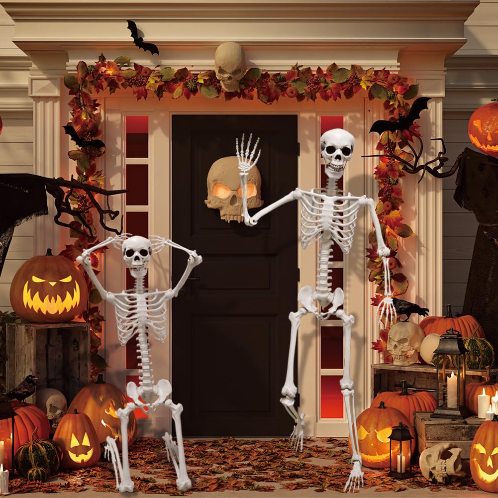 5.9FT Poseable Life Size Skeleton with Movable Joints S2936