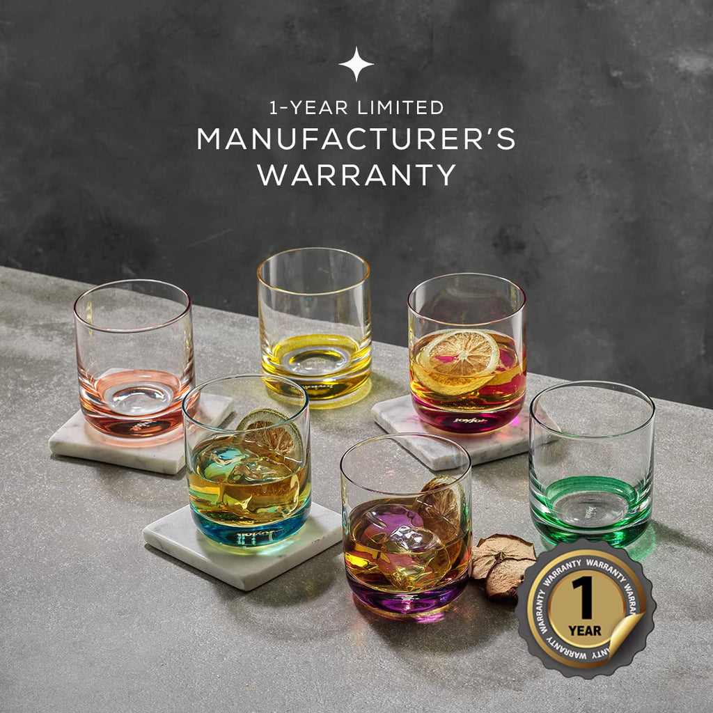 Colorful Whiskey Glasses Set of 6 R775