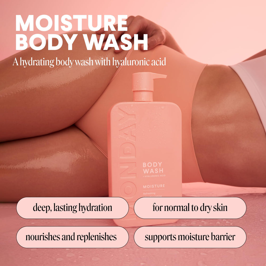 Repair Shampoo and Conditioner Set, Moisture Body Wash, Leave-in Conditioner W39335
