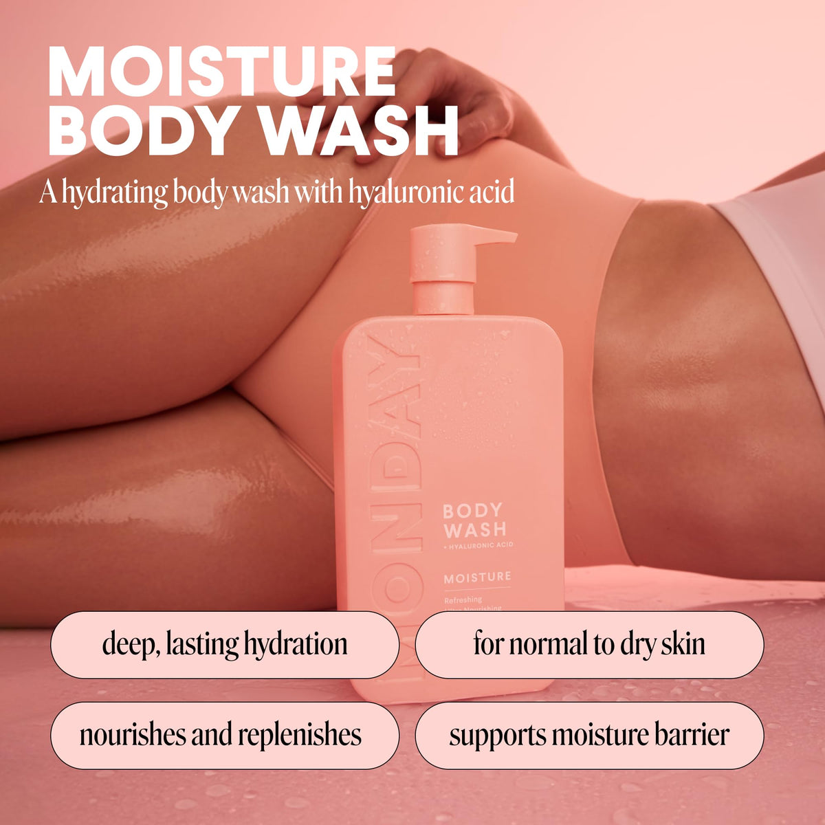 Repair Shampoo and Conditioner Set, Moisture Body Wash, Leave-in Conditioner W39335