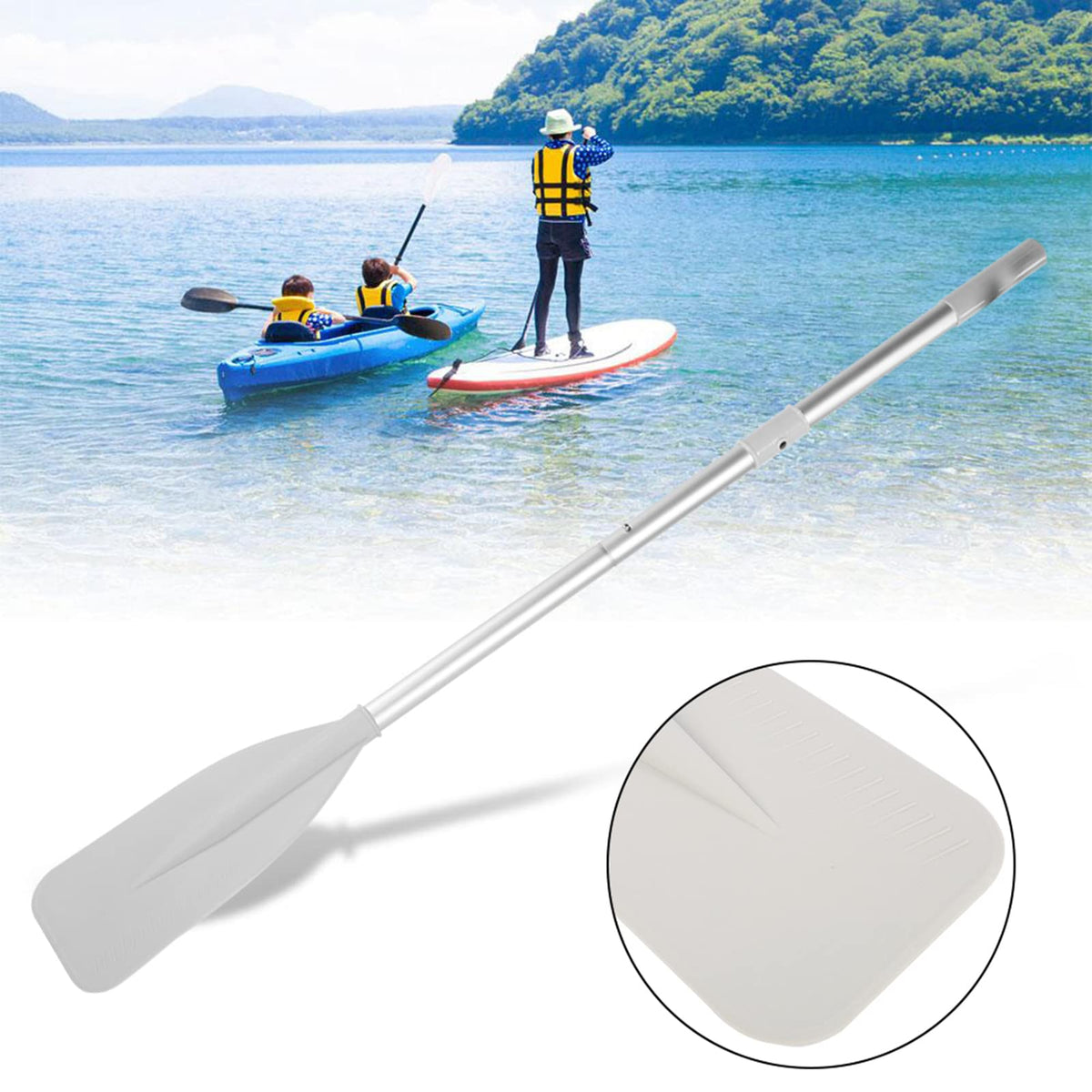 Telescopic Canoe Paddle 2pcs Aluminium Alloy X7211