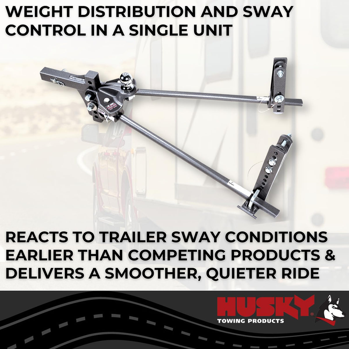 Weight Distribution Hitch 8000 lb GTW with 2-5/16 Inch Ball and Shank H7669