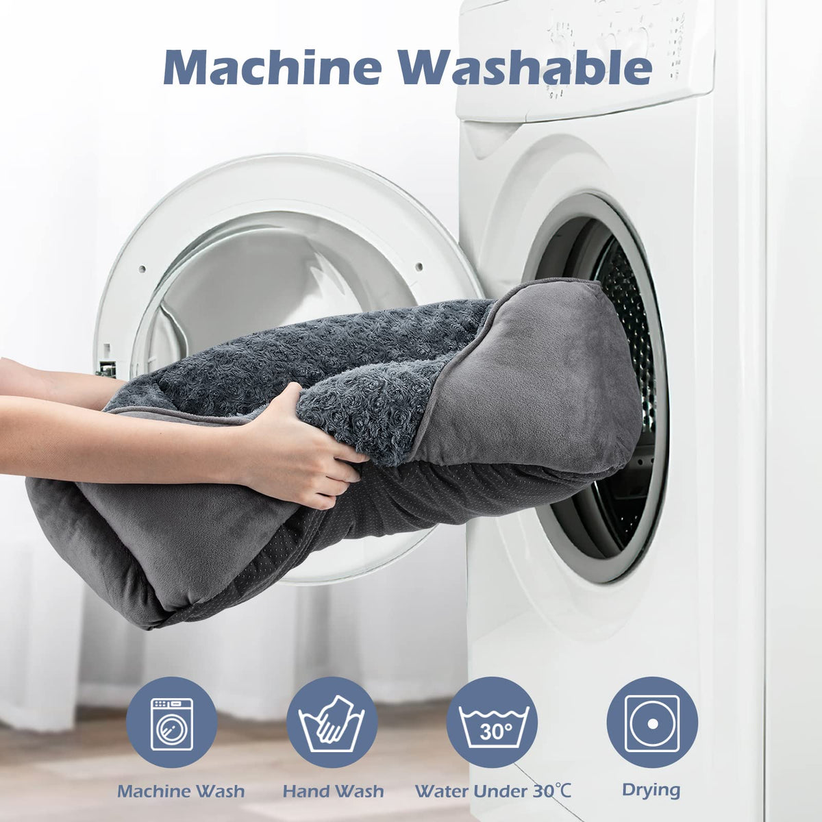 Washable Orthopedic Dog Bed with Anti-Slip Bottom U320