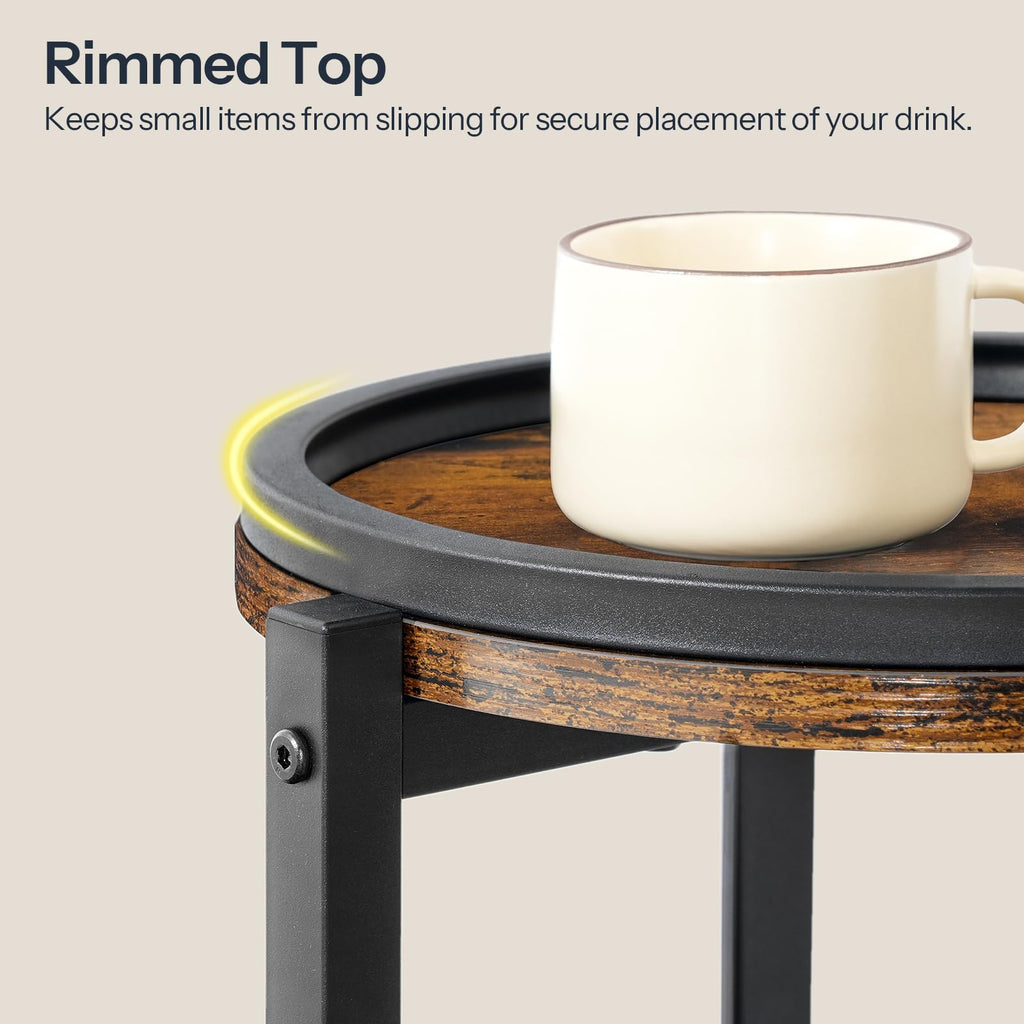 Small Round 3-Tier Side Table J296