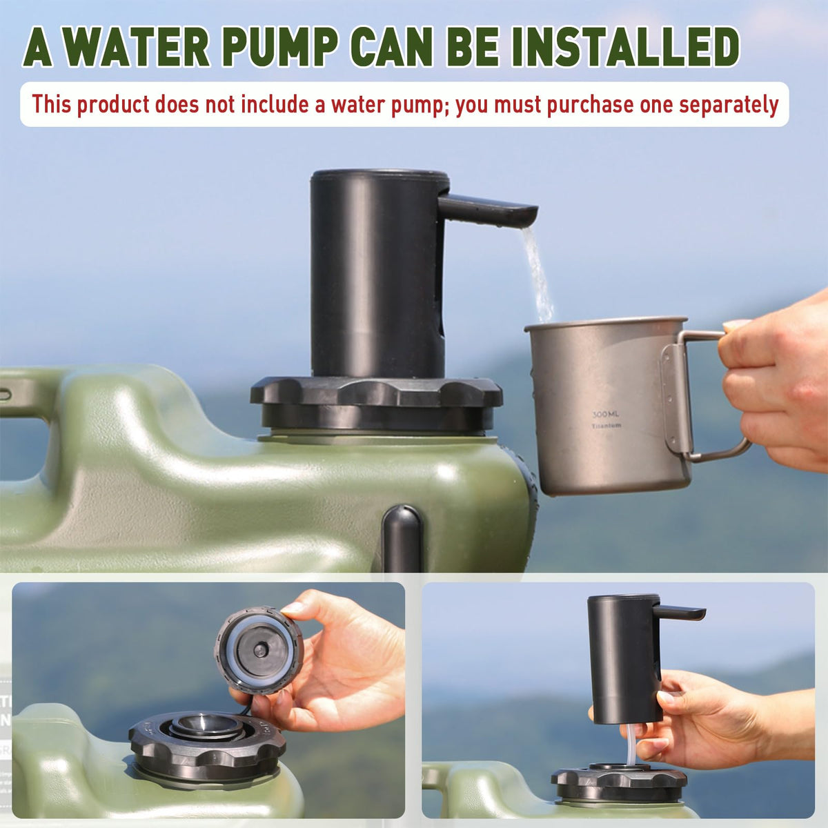 7.4 Gallon Water Jug with Wheels & Handle P5019