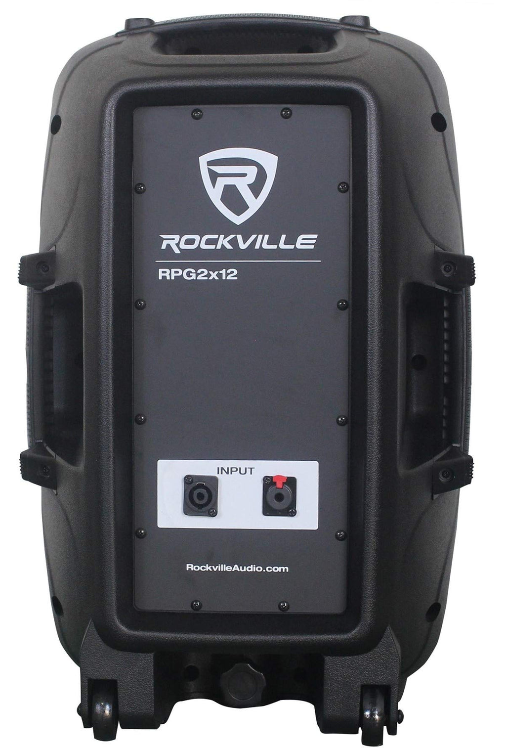 12 Inch Powered PA Speaker System with Mixer and Microphones U2229
