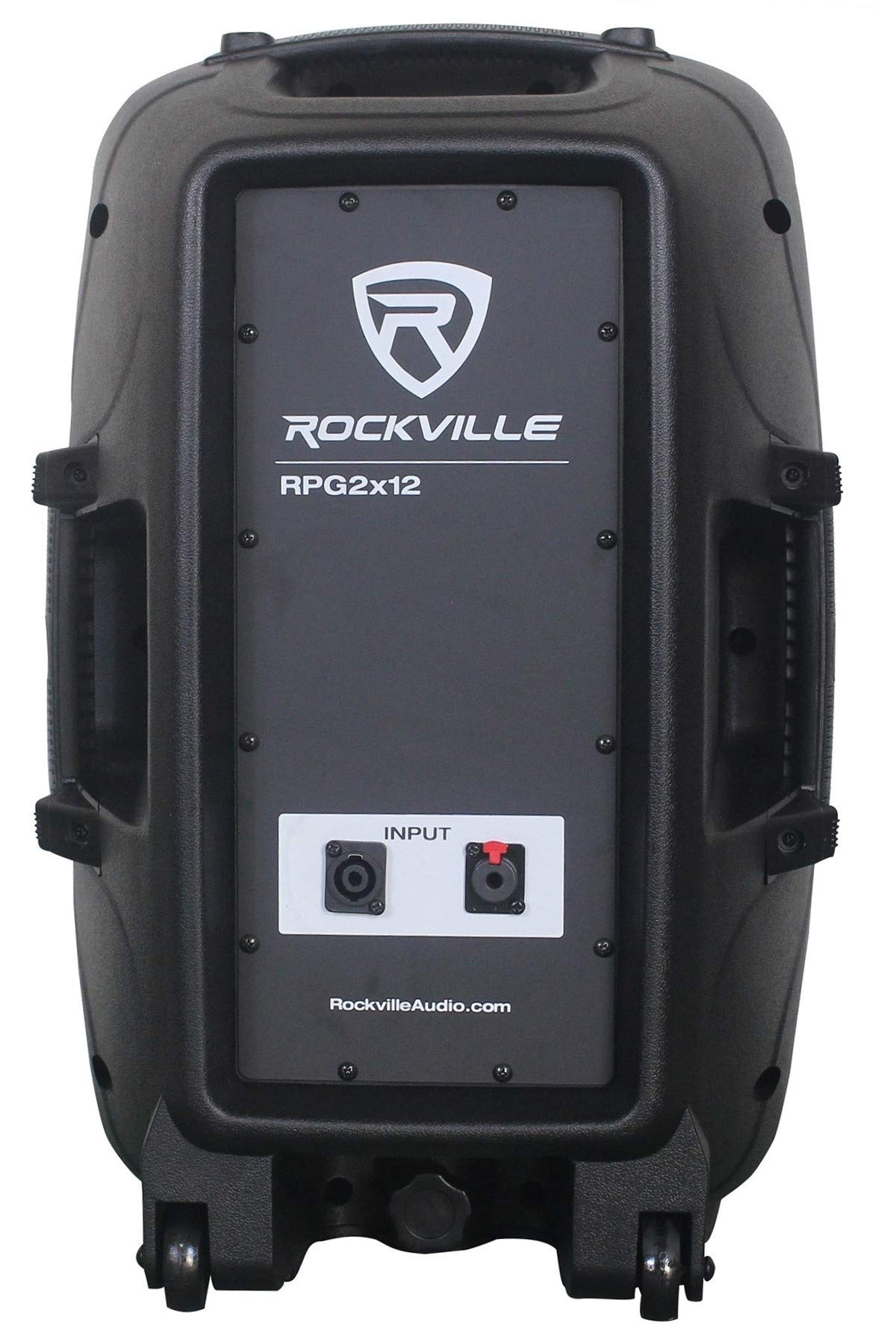 12 Inch Powered PA Speaker System with Mixer and Microphones U2229