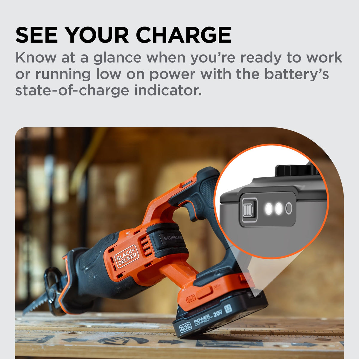 20V MAX Brushless Cordless Reciprocating Saw Kit with 2.5Ah Battery and Charger X5757