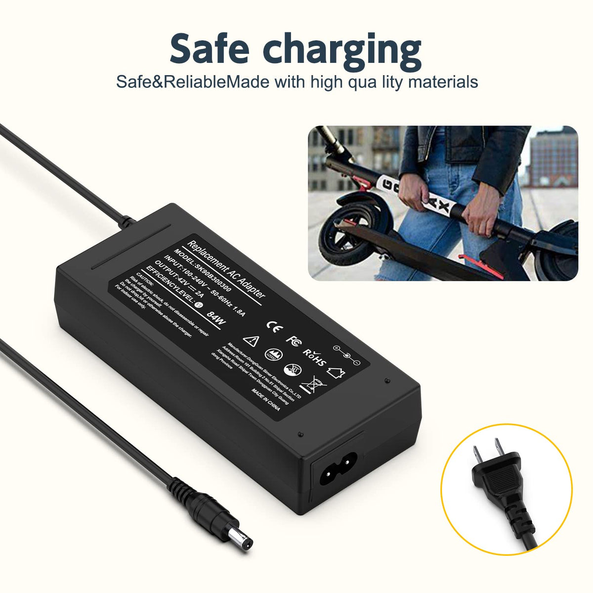 42V AC Adapter Charger D870599