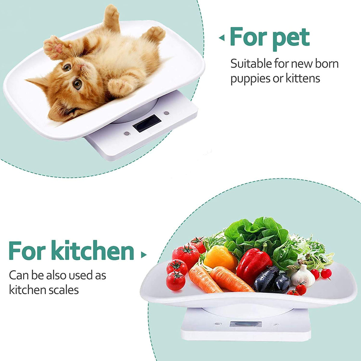 Digital Pet Scale LCD Electronic Weighing Scale F388805