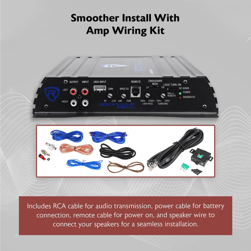 Dual 12" Car Subwoofer Enclosure with Mono Amplifier H20999