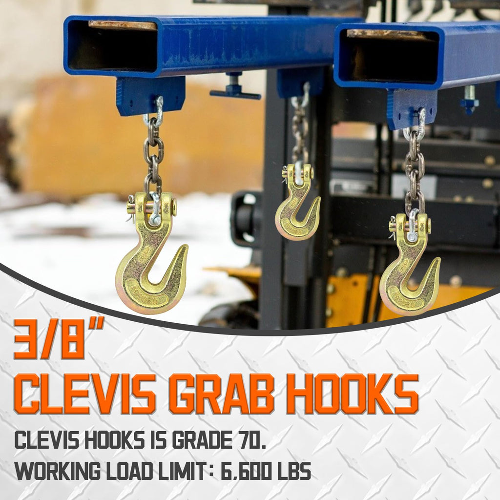 3/8" Heavy Duty Clevis Grab Hook U695