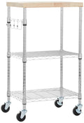 3-Tier Kitchen Storage Rack with Caster Wheels N983827
