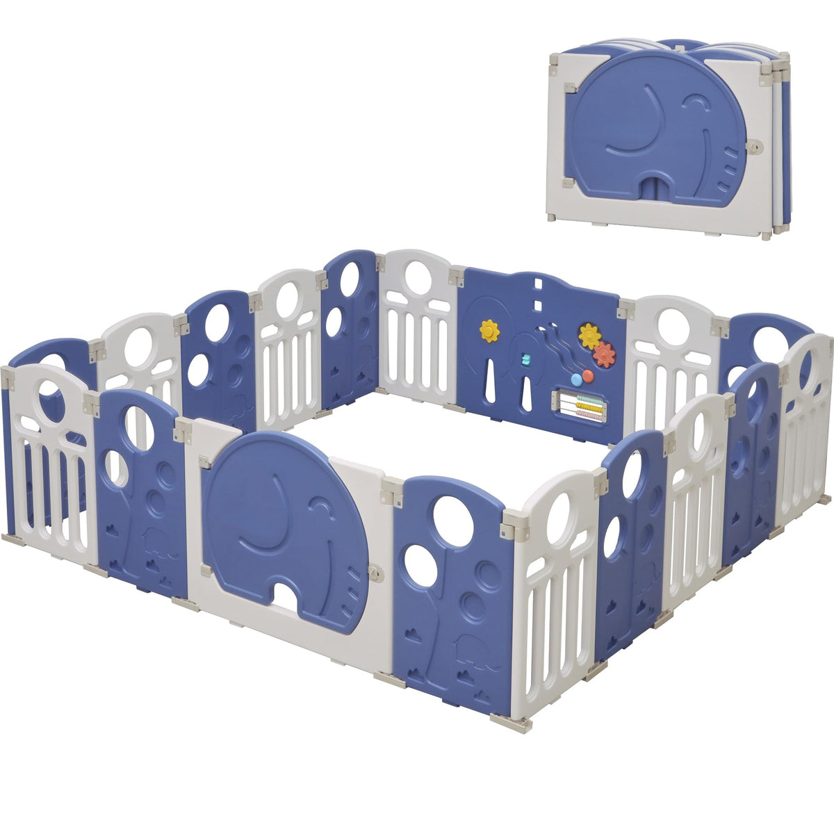 18-Panel Foldable Baby Playpen H475