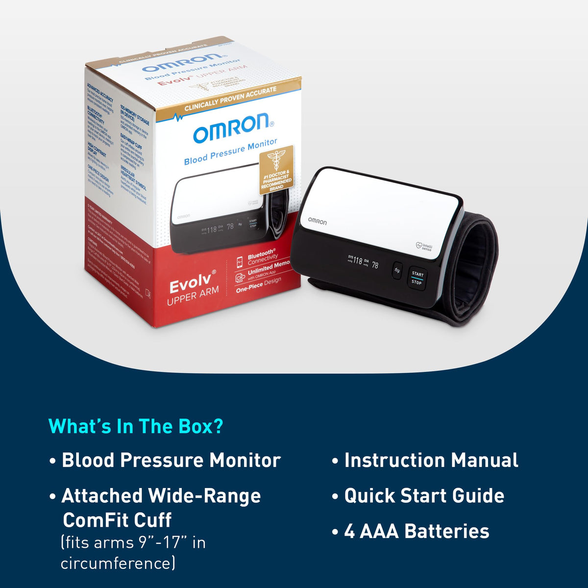 Wireless Upper Arm Blood Pressure Monitor L39973