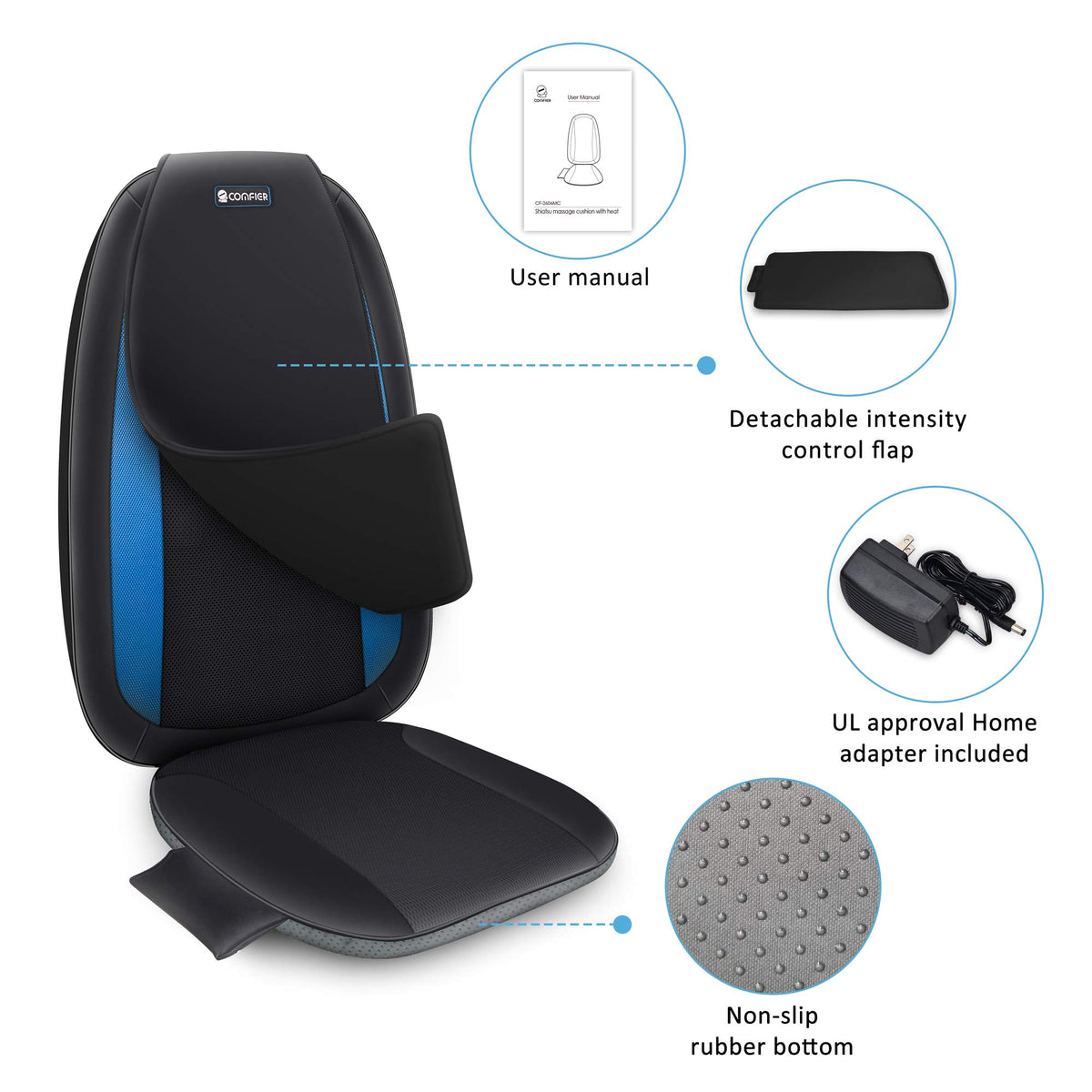 Shiatsu Back Massager with Heat O47120