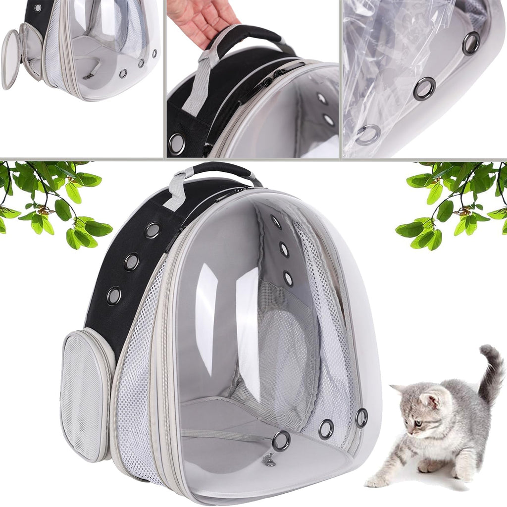 Large Cat Backpack Carrier with Space Capsule Bubble Window M7412