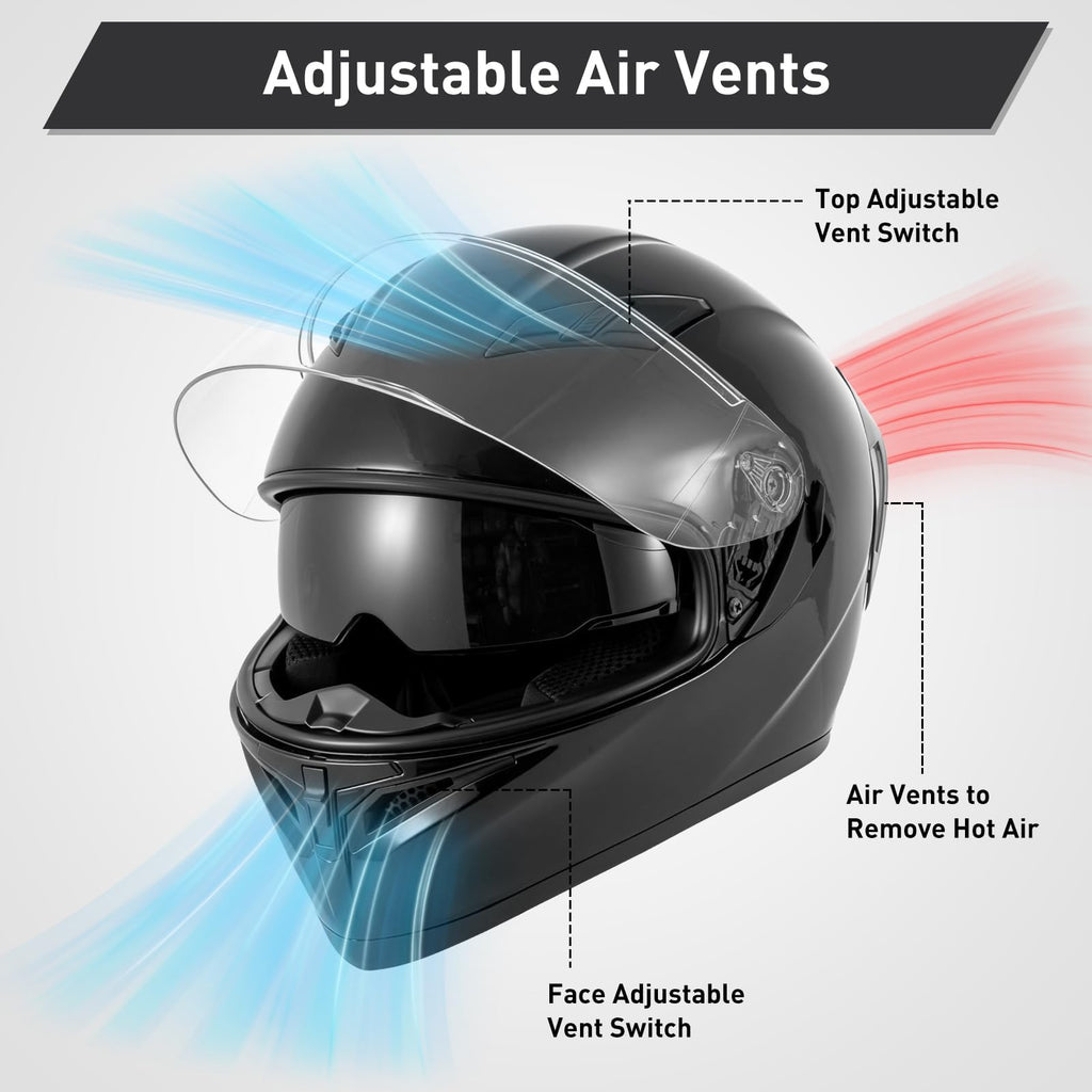 Full Face Motorcycle Helmets DOT Certified Q312430