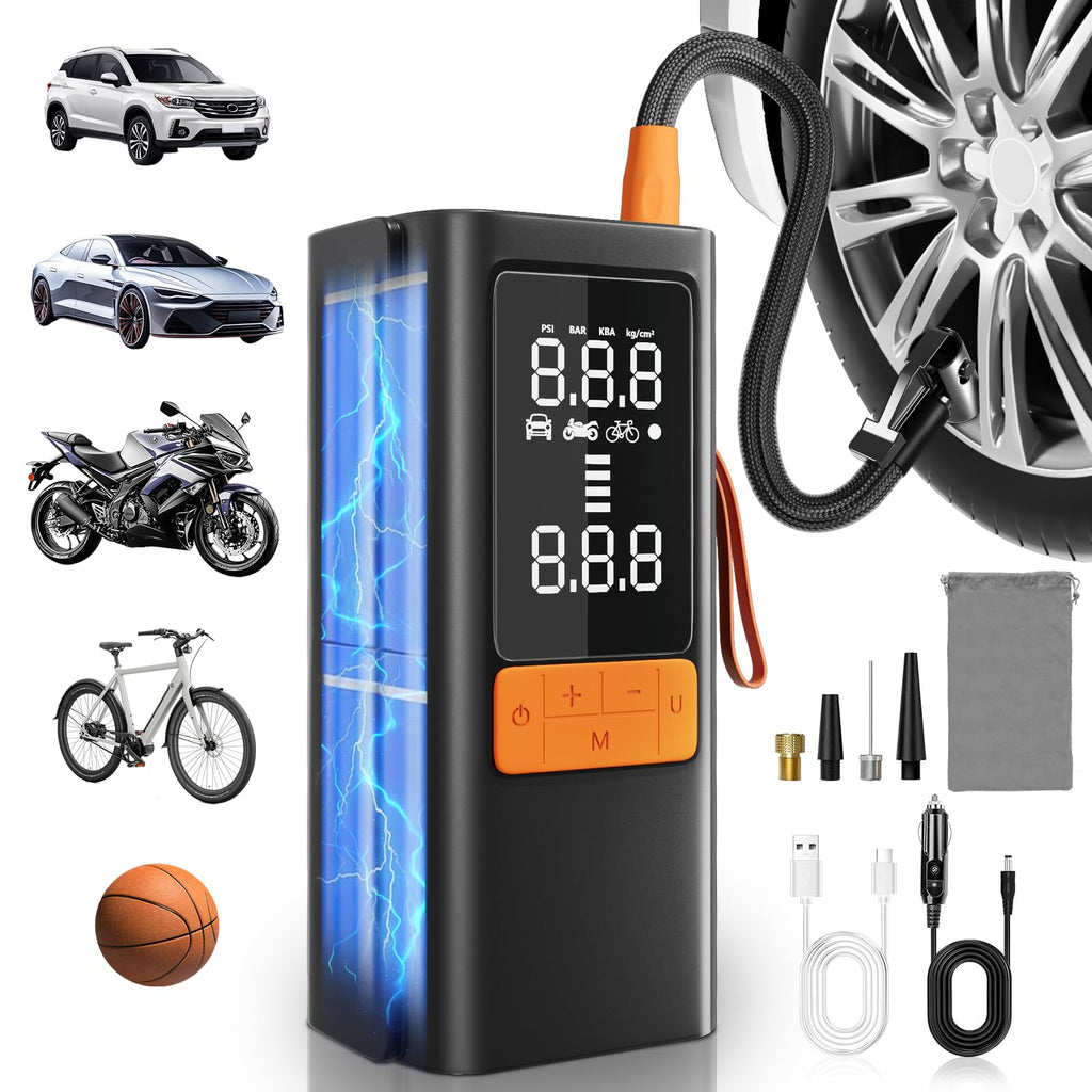 Portable Air Compressor 150 PSI with Digital Pressure Gauge D873166