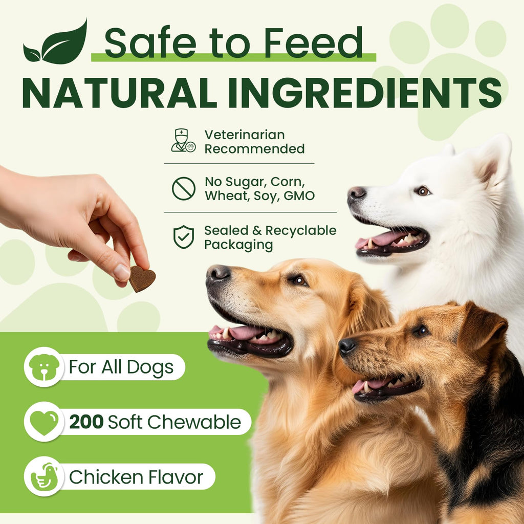 Dog Vitamins and Supplements 200 Ct Multivitamin S65592