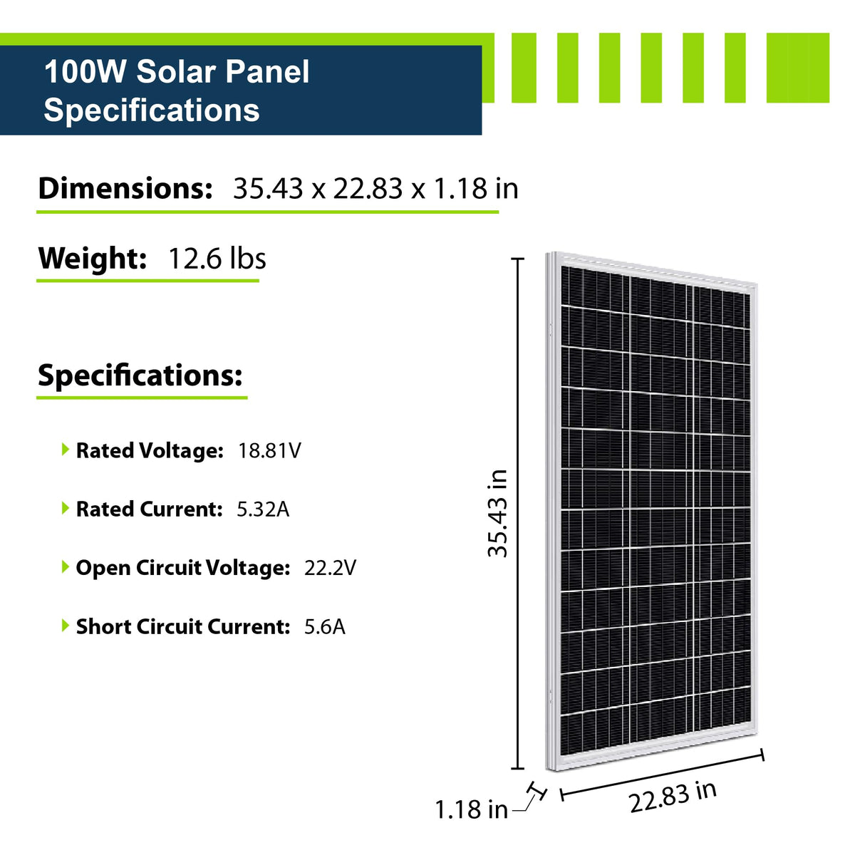 12V 100Ah LiFePO4 Solar Power Kit with 300W Mono Solar Panels L995