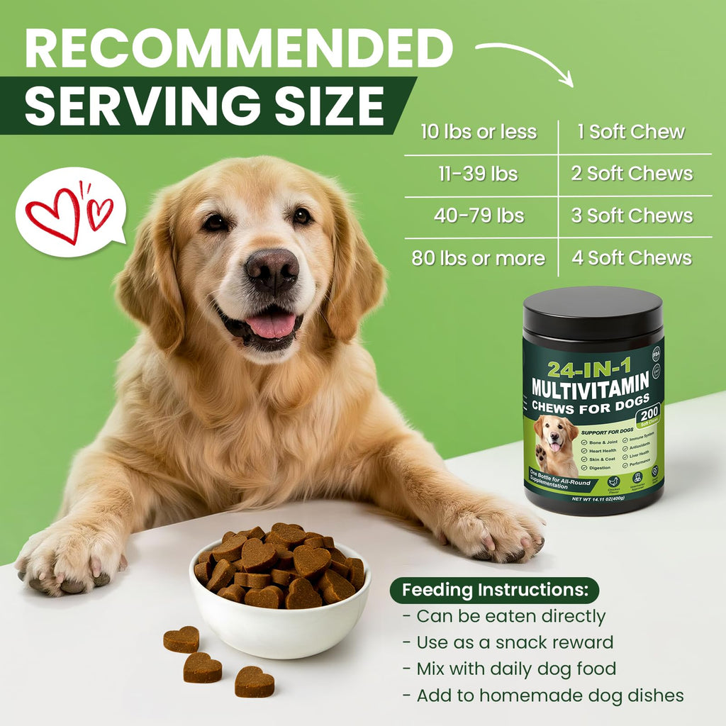 Dog Vitamins and Supplements 200 Ct Multivitamin S65592