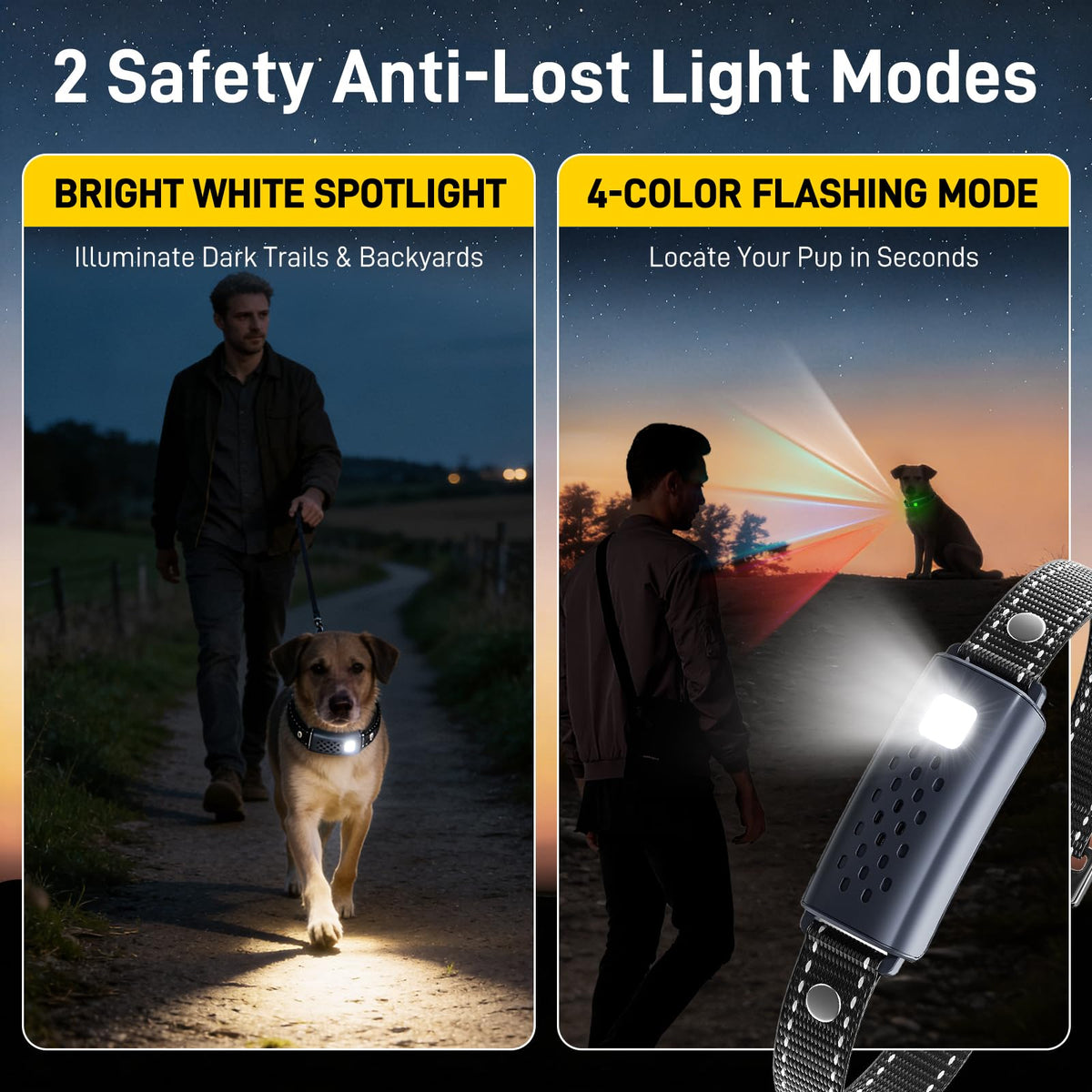 Waterproof Rechargeable Dog Training Collar with Remote J9368