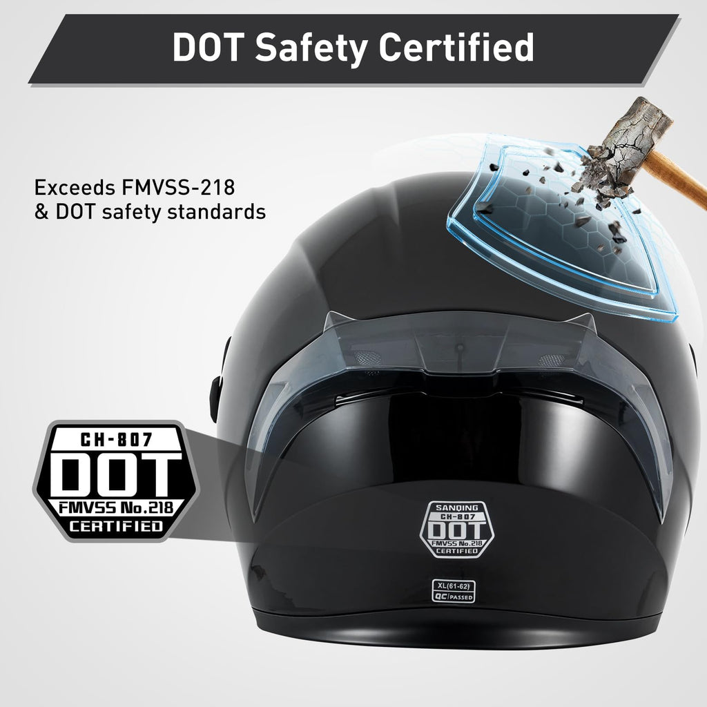 Full Face Motorcycle Helmets DOT Certified Q312430