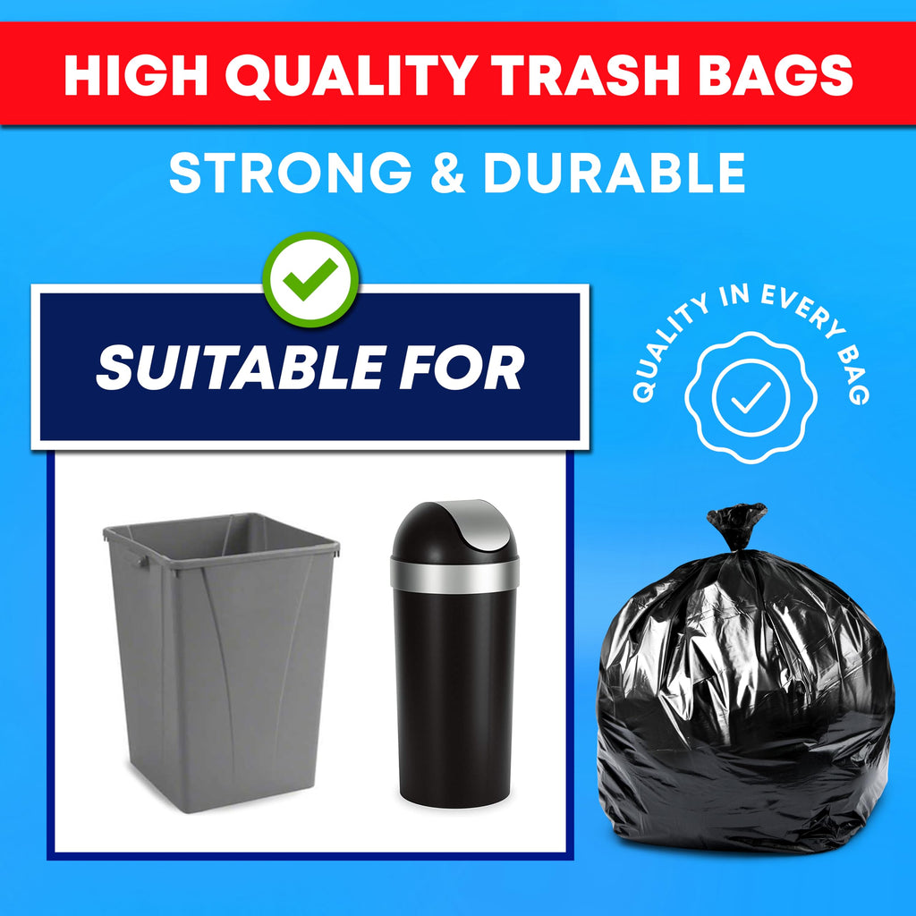 30-33 Gallon 2 MIL Heavy Duty Trash Bags 108 Count P85503
