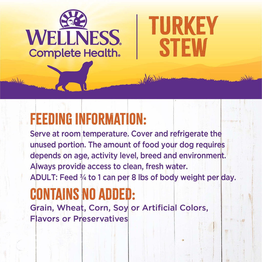 Grain Free Turkey Recipe Canned Wet Dog Food, 12.5 oz, Pack of 12 Cans Q758