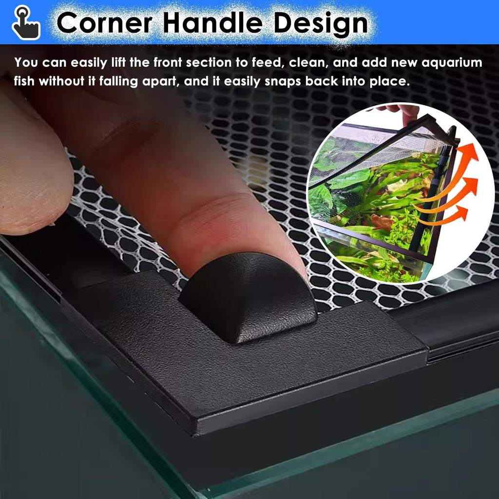 Fish Tank Top Cover Anti-Jumping Net with Magnetic Edges O1387