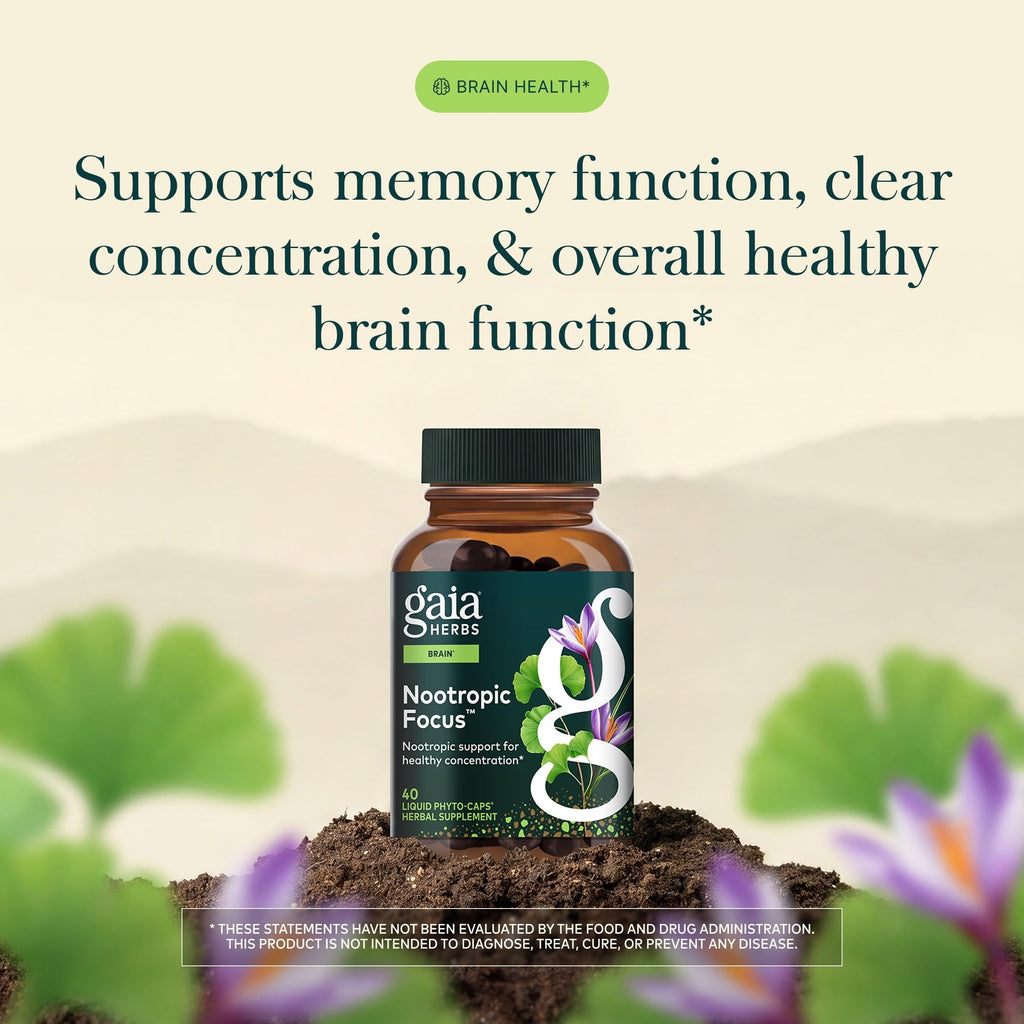 40 Vegan Capsules Nootropic Focus B926