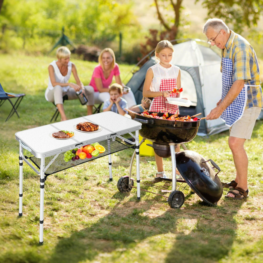 Folding Camping Table with Adjustable Height L6187
