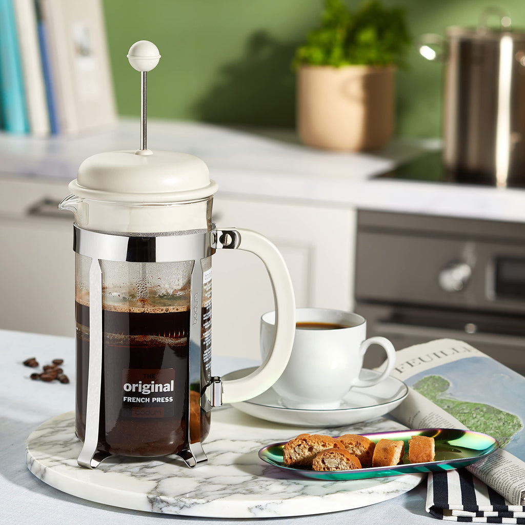 White 8 Cup Glass Coffee Maker W9127