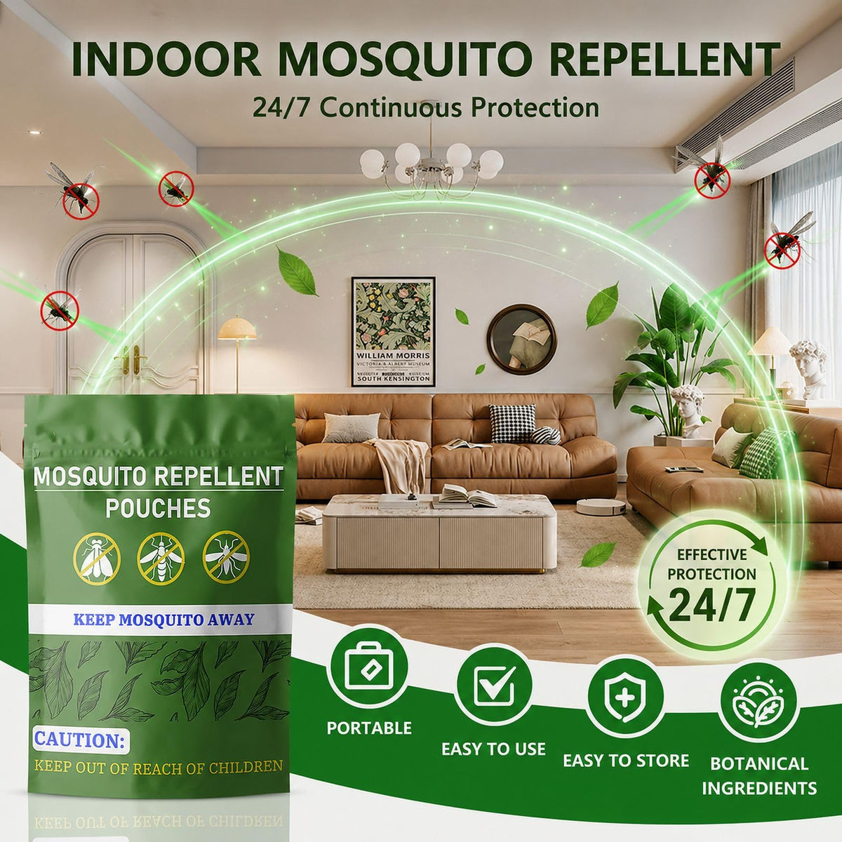 Mosquito Repellent Pouches 60 Days 8 Pack F37343