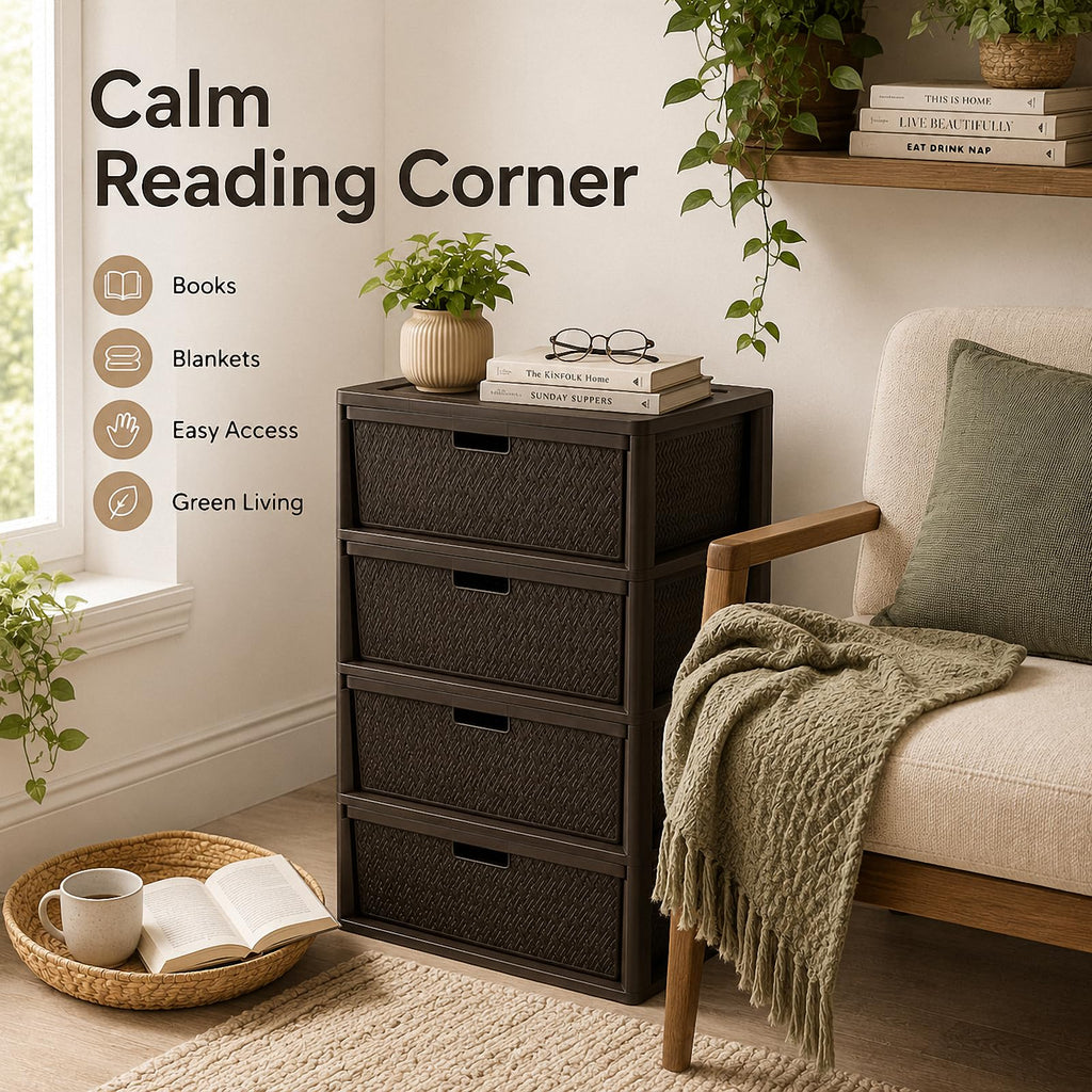 4 Drawer Plastic Storage Tower W53963